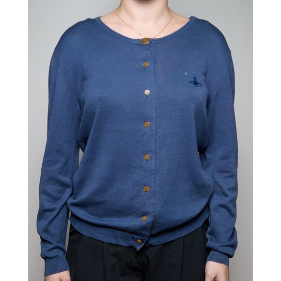 Vivienne Westwood Teal Cardigan - Picture 1 of 4